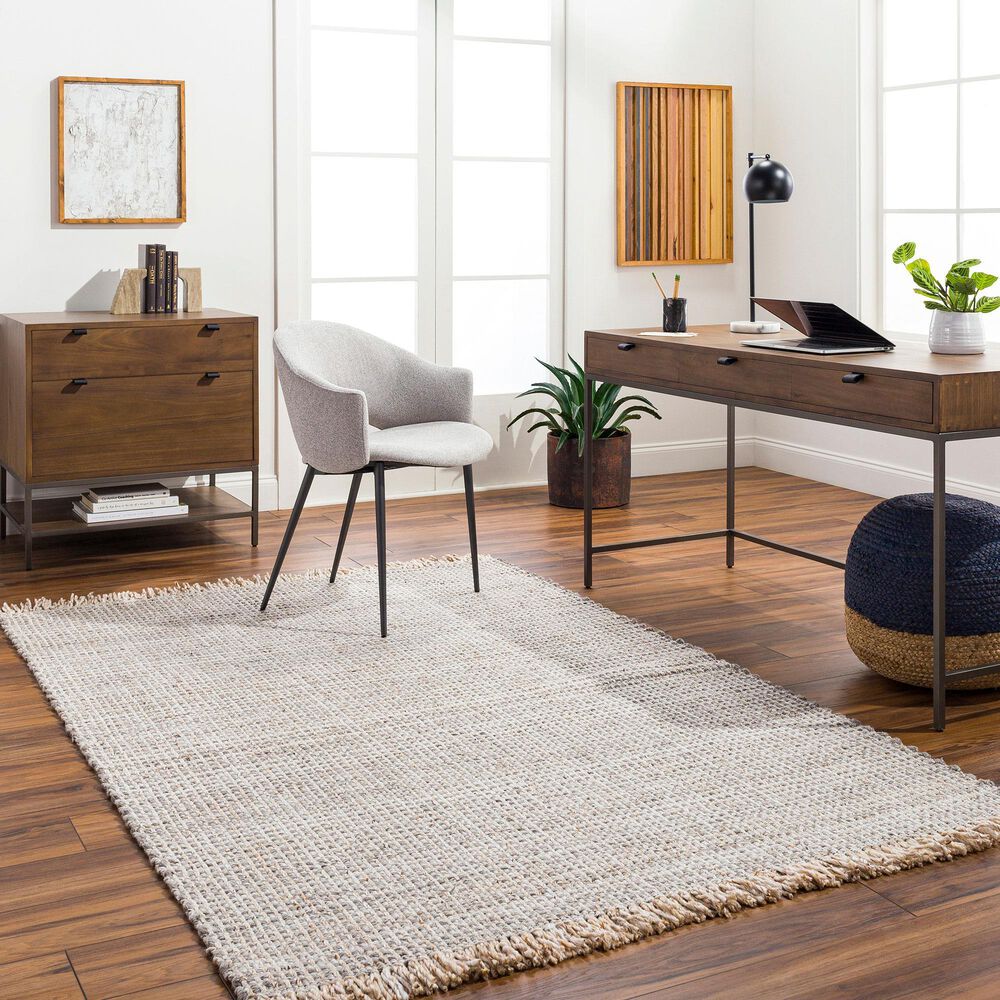 Surya Sara SRU-2302 6' x 9' Gray, Brown, Black, Cream, Dark Brown Area Rug