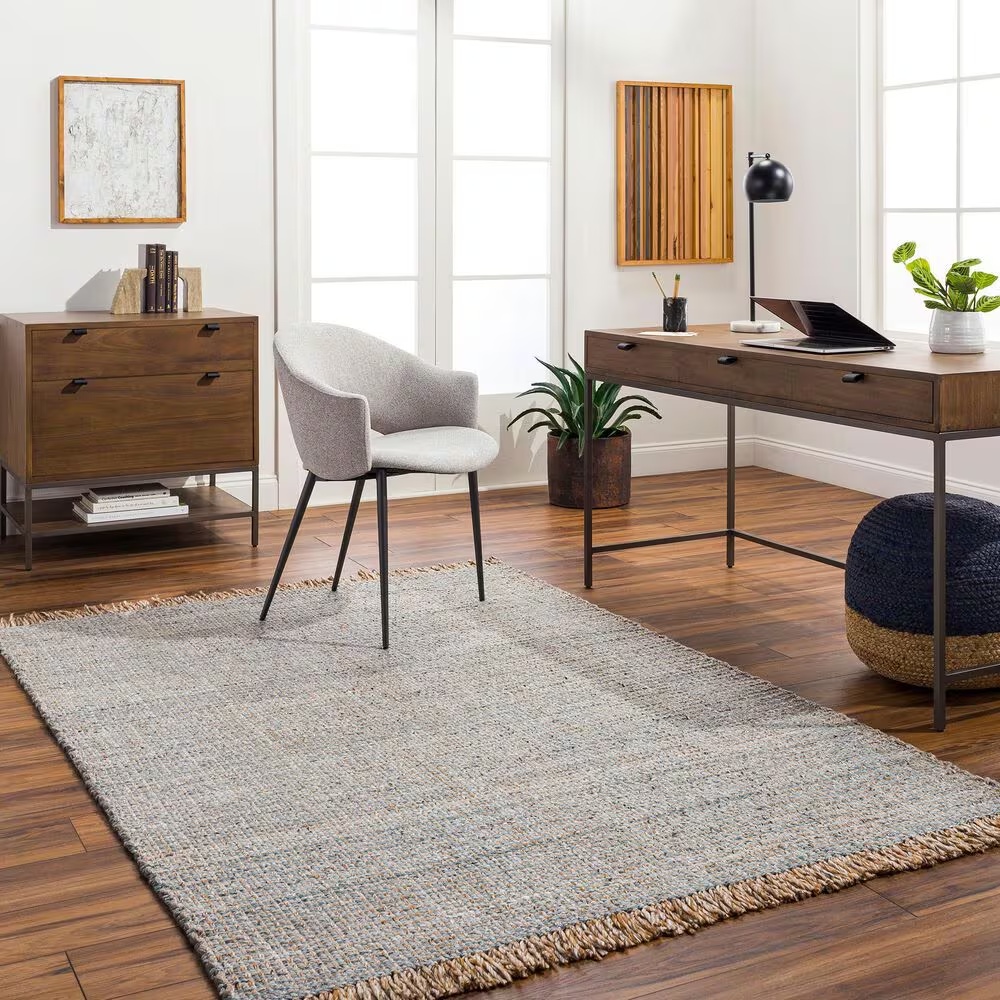 Surya Sara SRU-2305 9' x 12' Pewter Area Rug