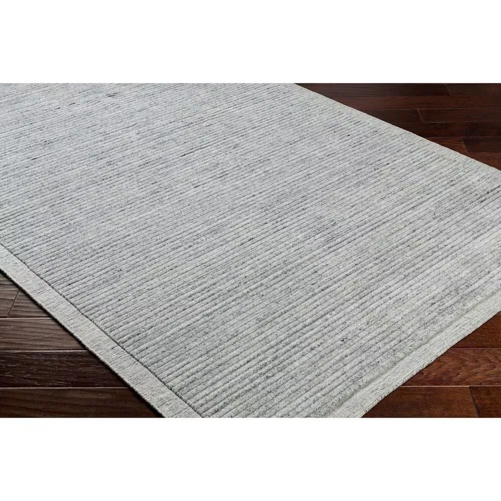 Surya Yasmin 9' x 12' Gray, Ivory and Black Area Rug