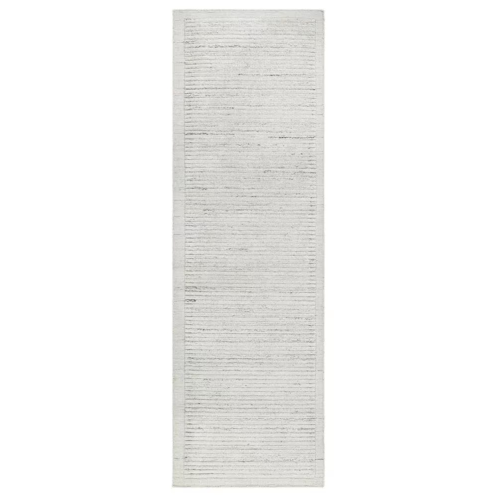 Surya Yasmin 2'6" x 8' Cream, Black and Gray Runner