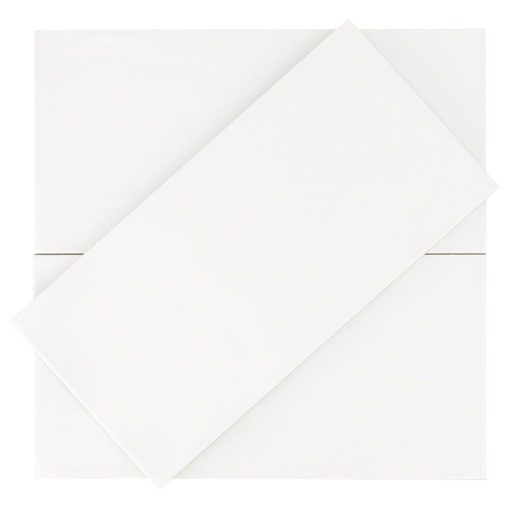 Soho Studio Atmosphere White 5" x 10" Ceramic Tile
