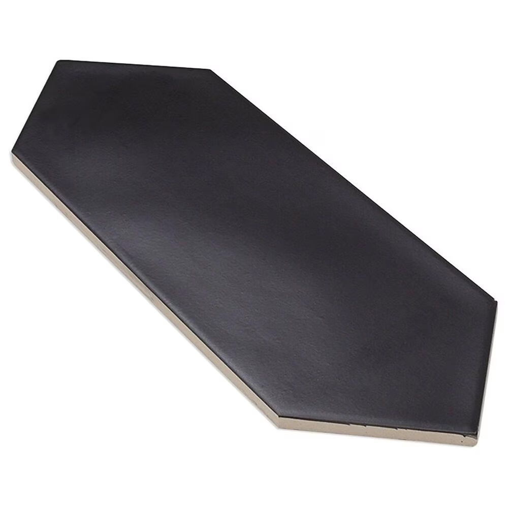 Soho Studio Kite Black 4" x 12" Porcelain Tile
