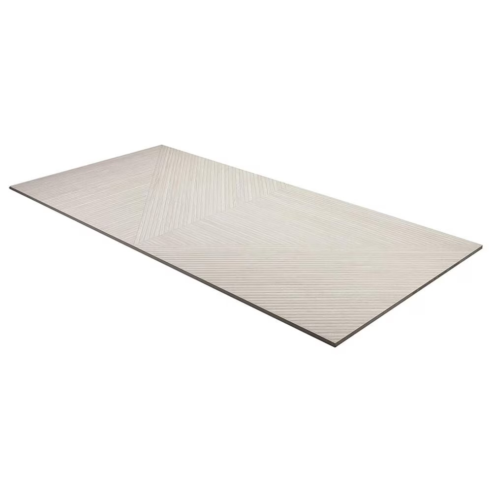 Soho Studio Lounge Ribbed Ash 24" x 48" Porcelain Tile