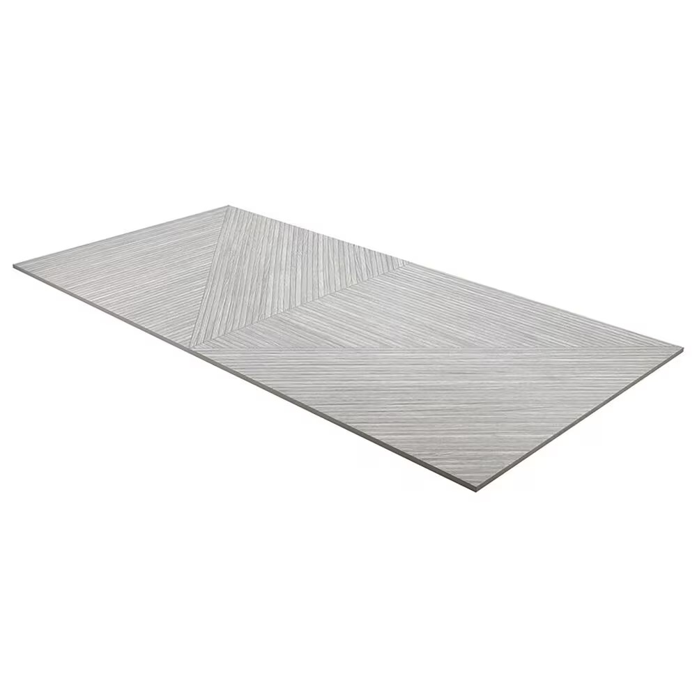 Soho Studio Lounge Ribbed Gray 24" x 48" Porcelain Tile