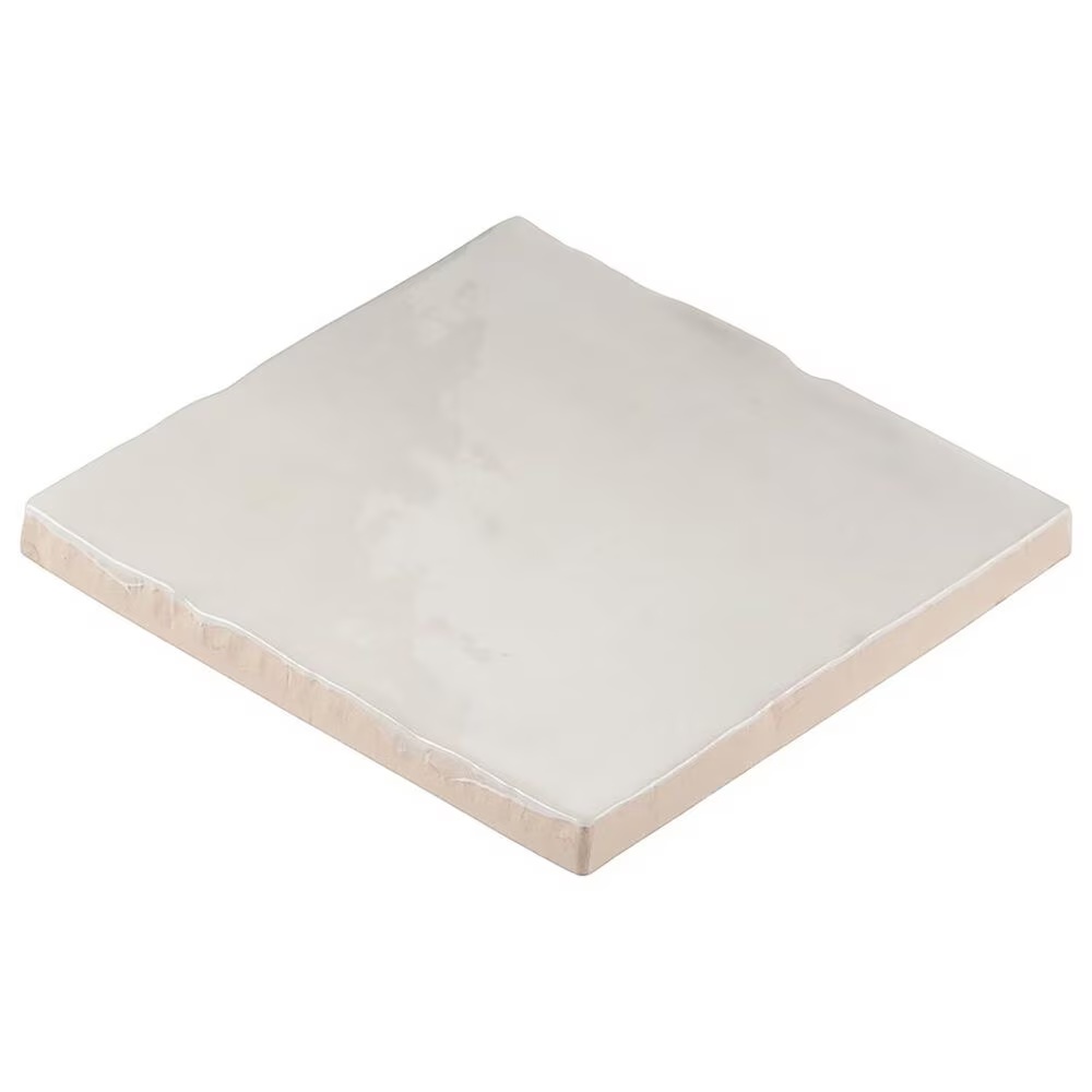 Soho Studio Serena White 4" x 4" Field Ceramic Tile