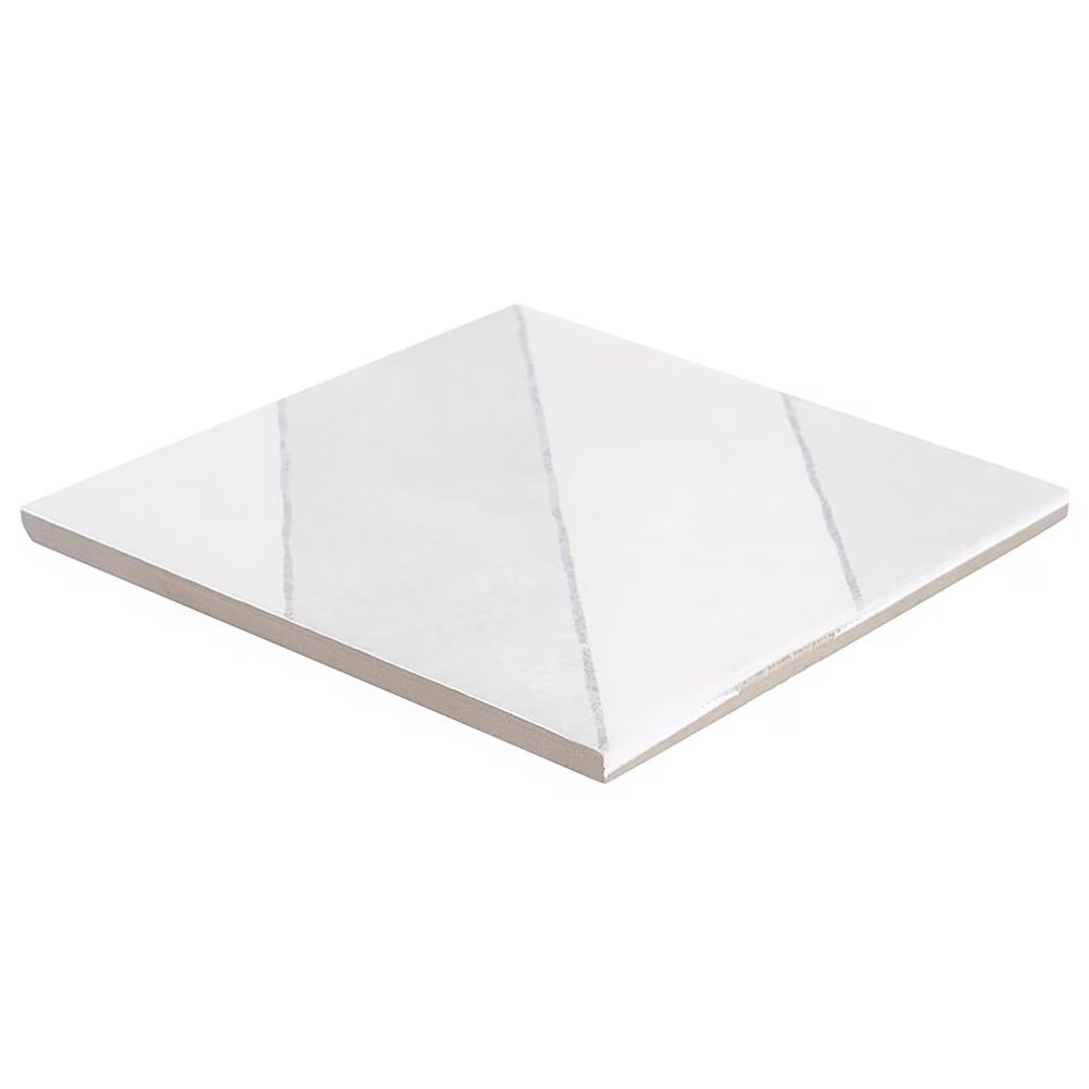 Soho Studio Artstract Diagonals Ash 9" x 9" Field Porcelain Tile