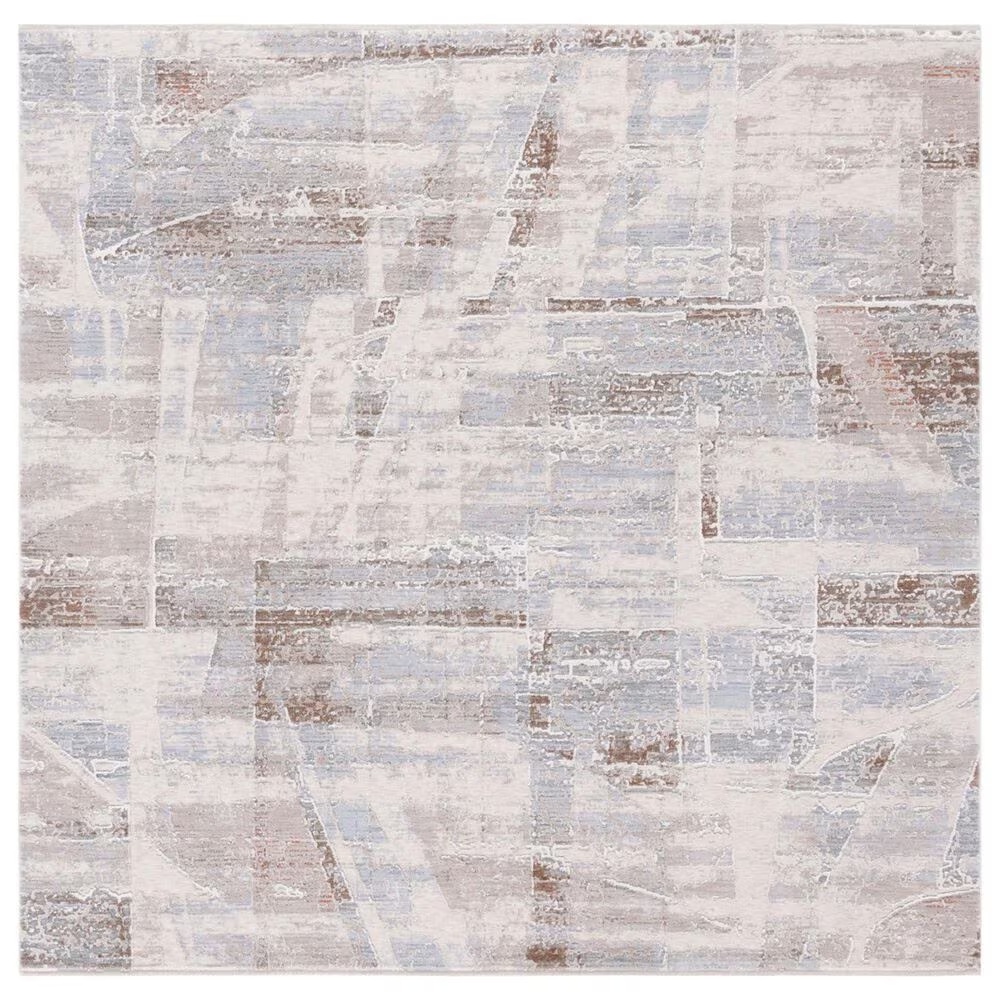 Safavieh Marmara MRM306B 6'7" Square Beige, Blue and Rust Area Rug