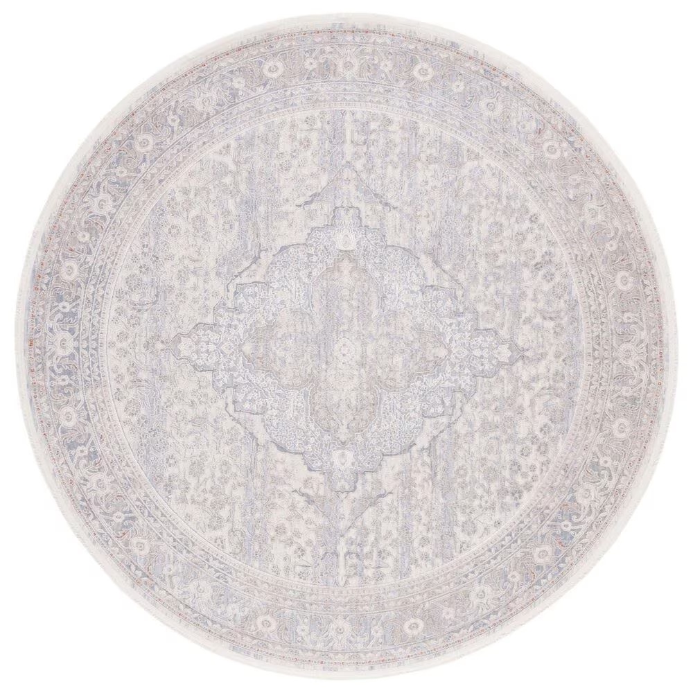 Safavieh Marmara 6'7" Round Beige and Light Blue Area Rug