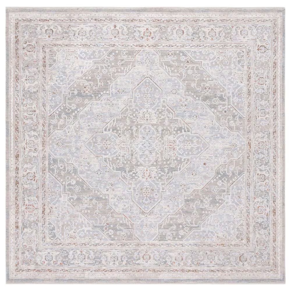 Safavieh Marmara MRM320B 6'7" Square Beige, Blue and Rust Area Rug