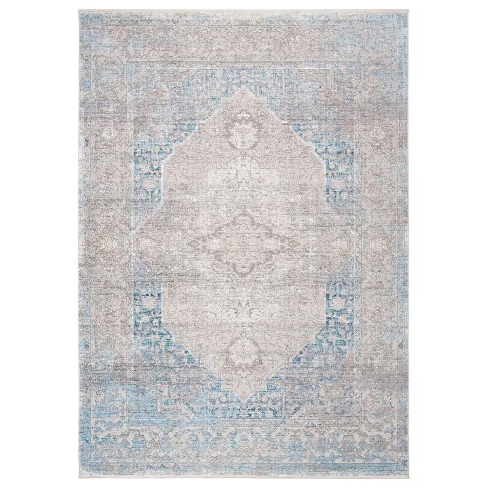 Safavieh Dream 9' x 12' Grey and Aqua Area Rug