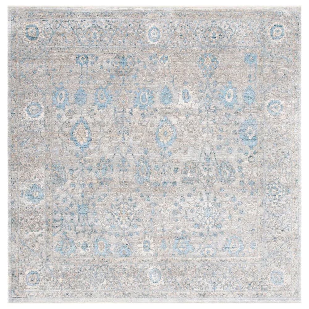 Safavieh Dream DRM408H 6'7" Square Grey and Blue Area Rug