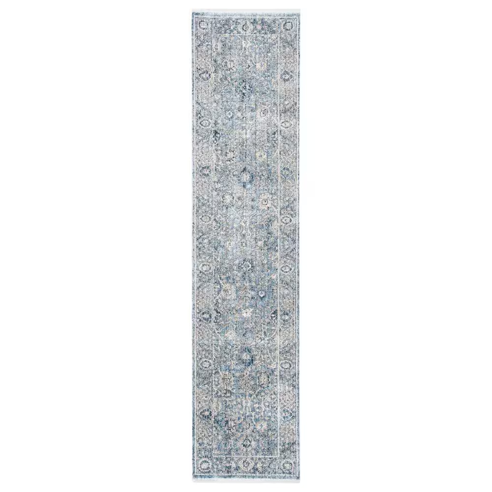 Safavieh Dream DRM408J 2' x 8' Grey and Turquoise Runner