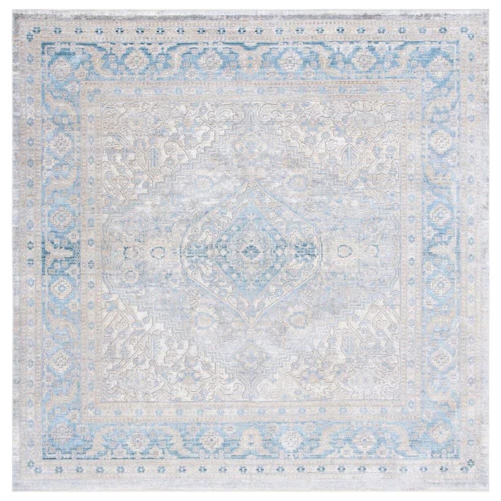Safavieh Dream DRM411H 6'7" Square Grey and Blue Area Rug