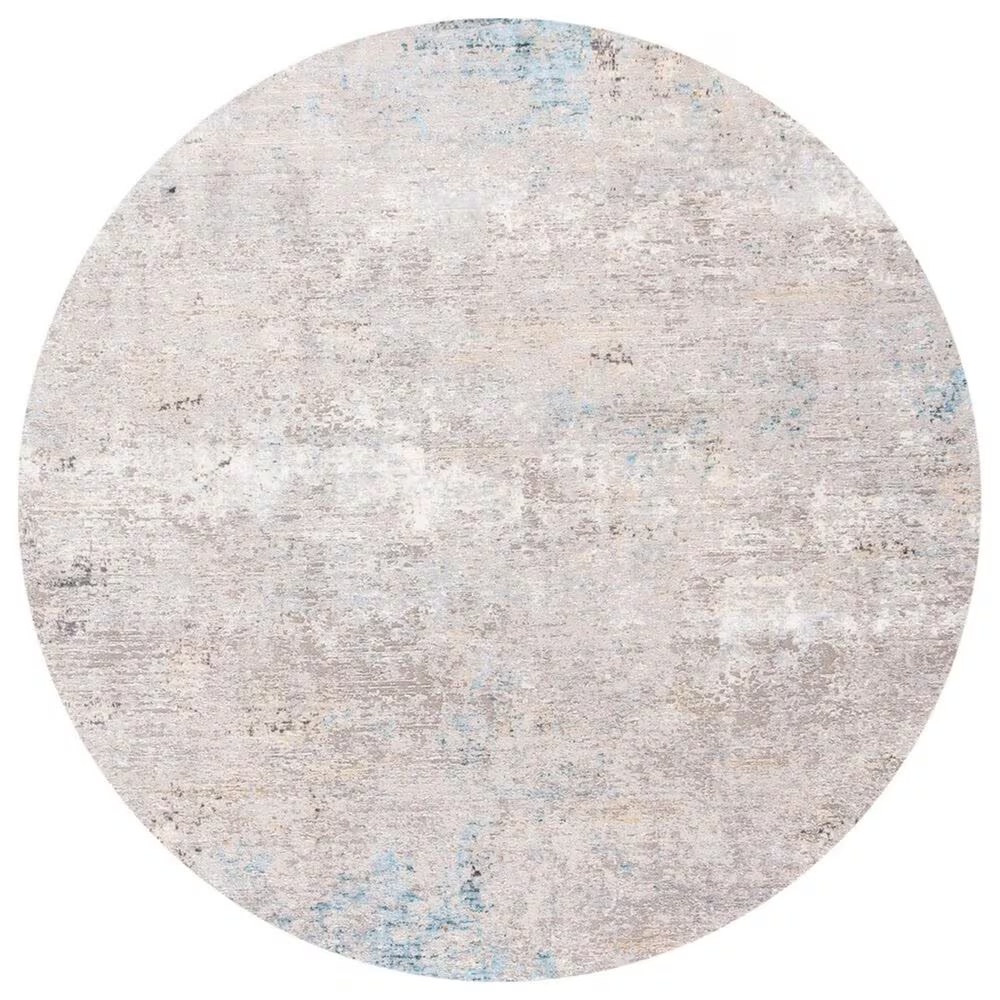 Safavieh Dream DRM415G 6'7" Round Grey and Multicolor Area Rug