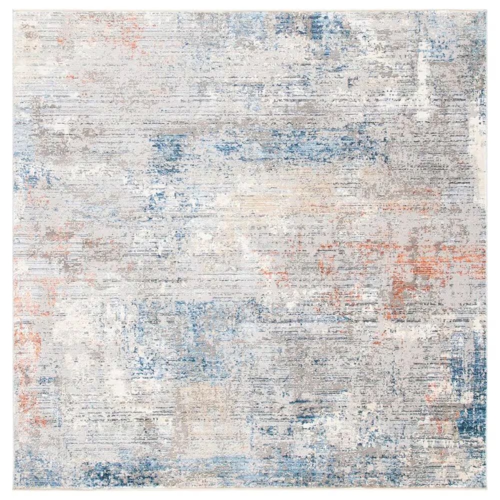 Safavieh Dream DRM428F 6'7" Square Grey and Blue Area Rug