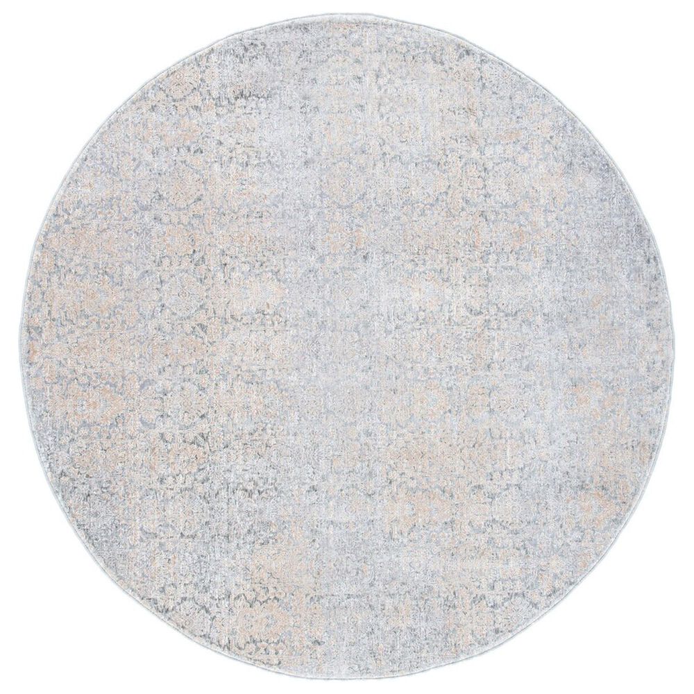 Safavieh Webster WBS312G 6'7" Round Grey and Beige Area Rug