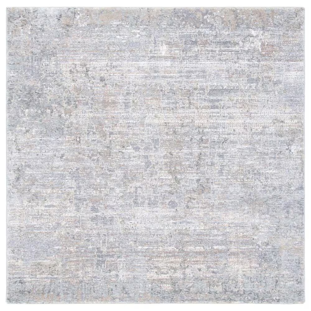 Safavieh Webster WBS330G 6'7" Square Grey and Beige Area Rug