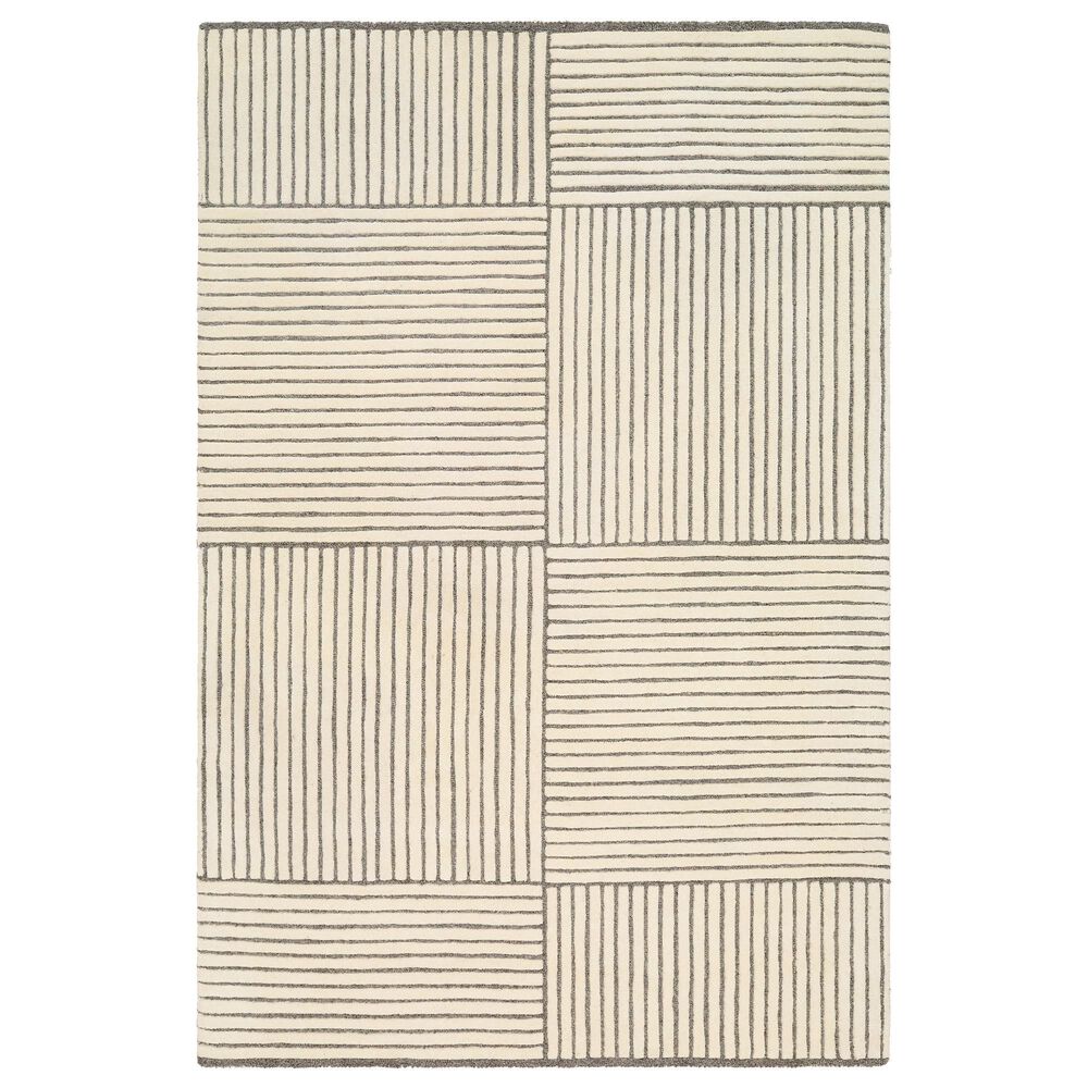 Surya Brook BKO2312 2' x 3' Charcoal and Beige Area Rug