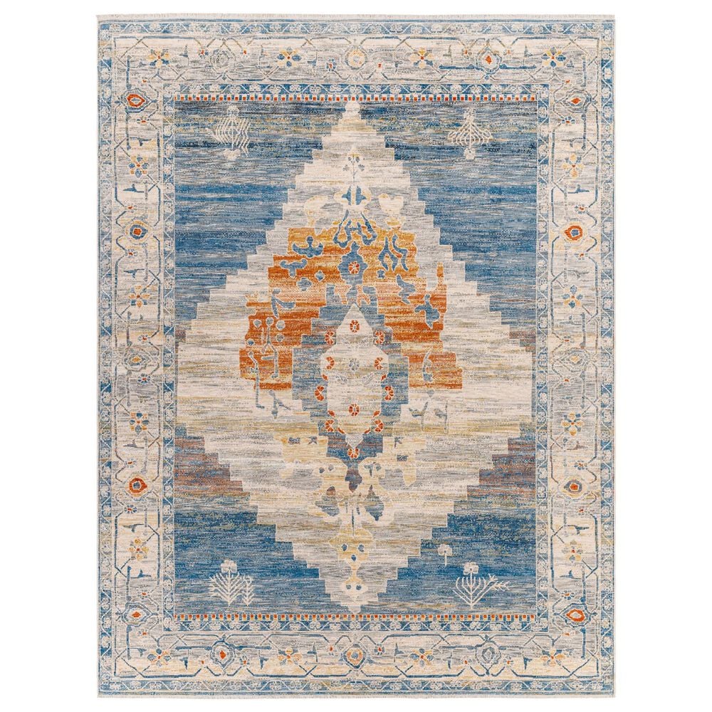 Surya Chicago CHG2303 7'10" x 10' Slate, Blue, Light Beige, Mustard, Brick Red, Taupe Area Rug