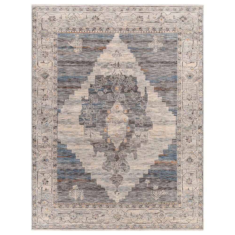 Surya Chicago CHG2314 5'3" x 7'9" Slate, Charcoal, Light Beige, Blue, Black,Taupe Area Rug