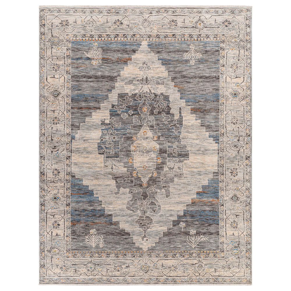 Surya Chicago CHG2314 7'10" x 10' Slate, Charcoal, Light Beige, Blue, Black,Taupe Area Rug