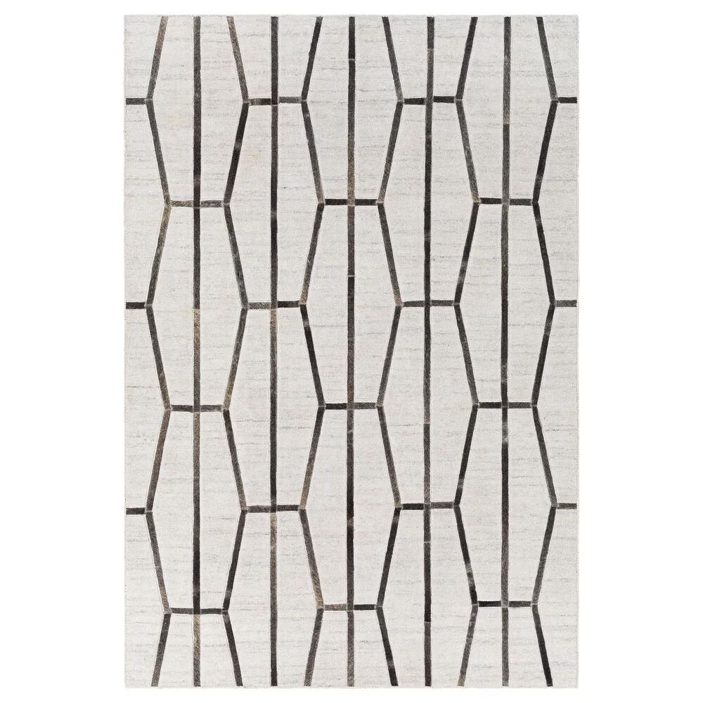 Surya Eloquent 8'10" x 12' Black, Charcoal and Gray Area Rug