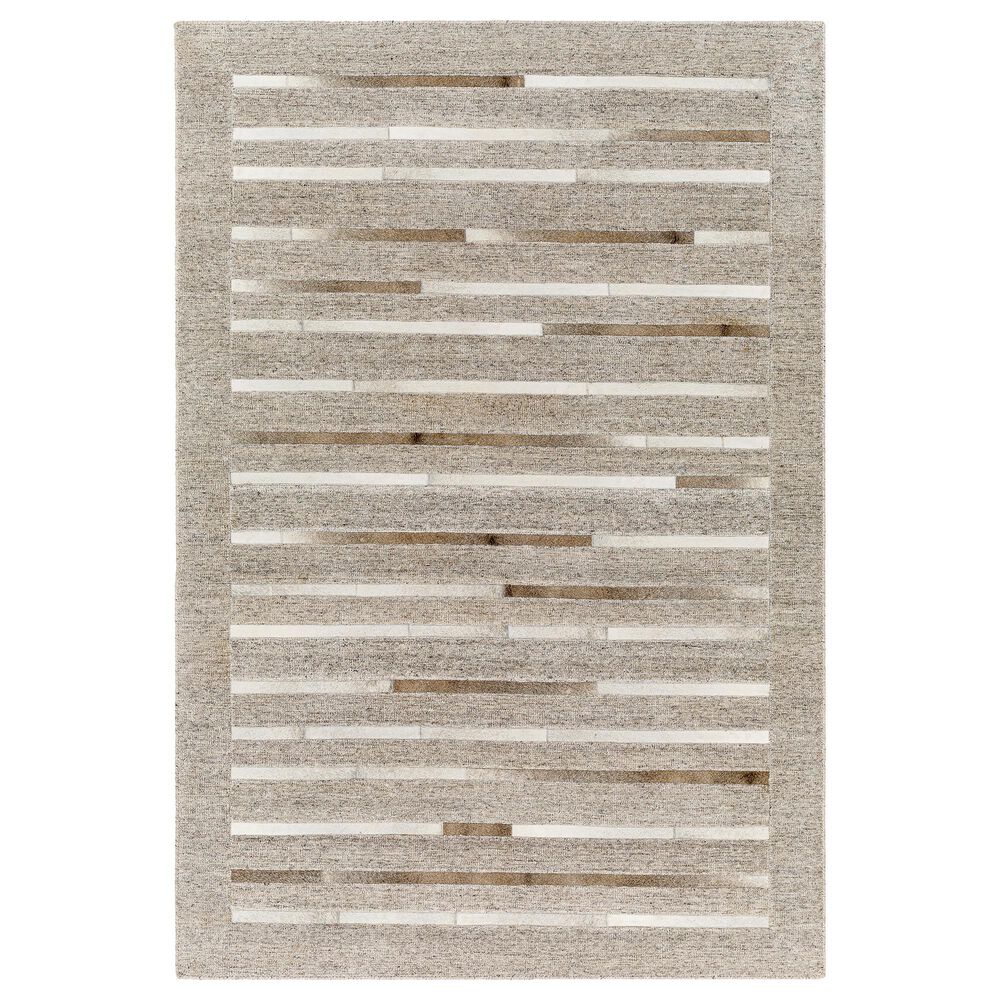 Surya Eloquent 8' x 10' Light Gray, Light Beige and Black Area Rug