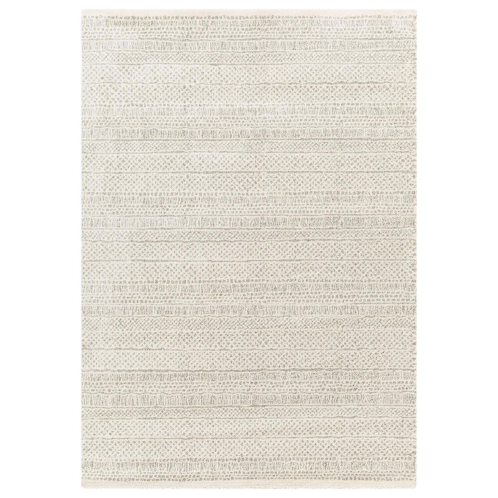 Surya Gavic 2' x 3' Medium Gray and Ivory Area Rug