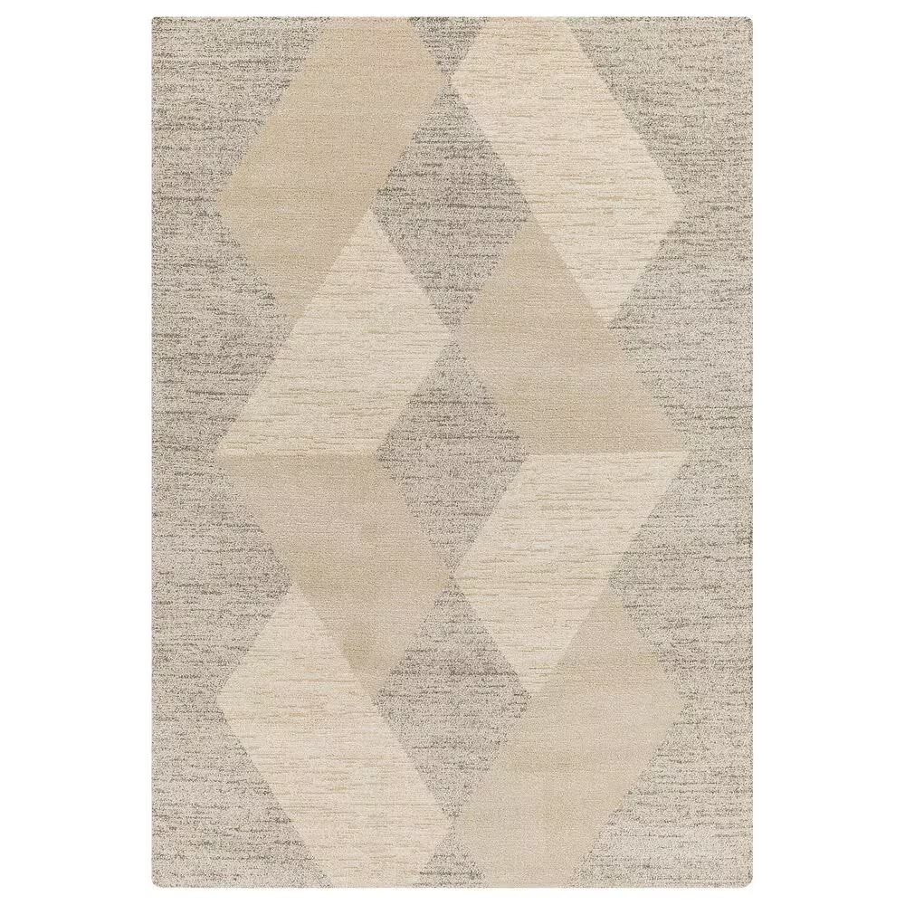 Surya Gavic 9' x 12' Medium Gray and Light Beige Area Rug