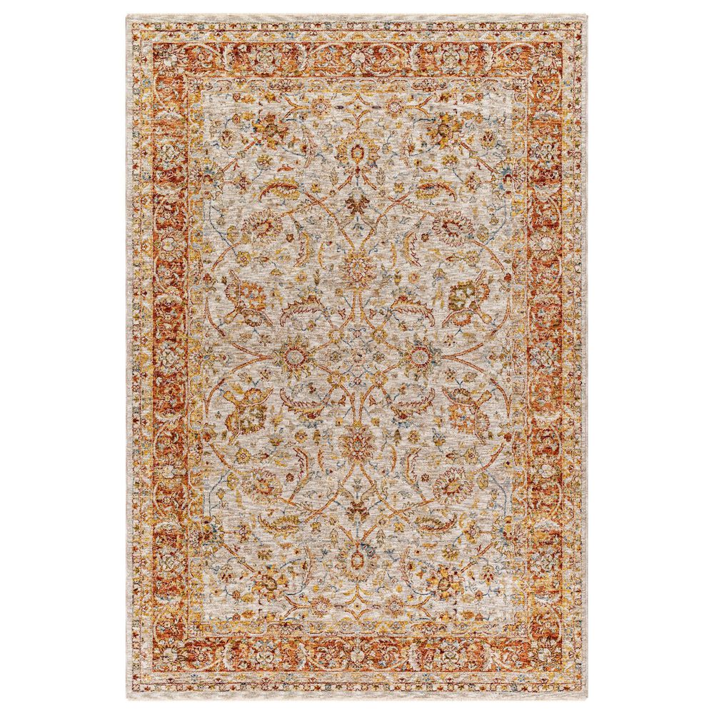 Surya Mona Lisa 2'7" x 4' Tan, Mustard, Brick Red, Burgundy, Olive, Sage and Dark Blue Area Rug