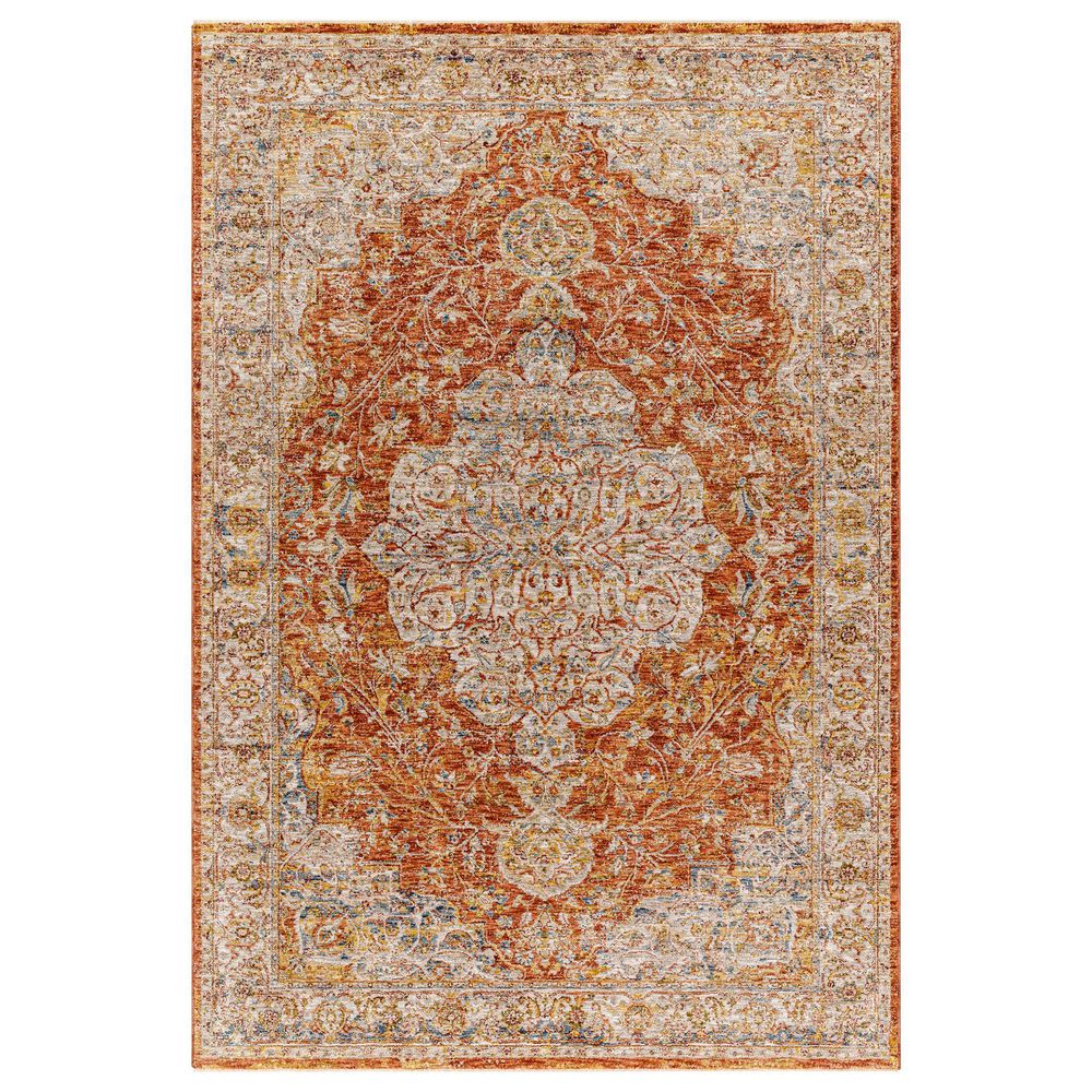 Surya Mona Lisa 2'7" x 7'3" Brick Red, Tan, Mustard, Dark Blue, Sage, Burgundy and Olive Runner