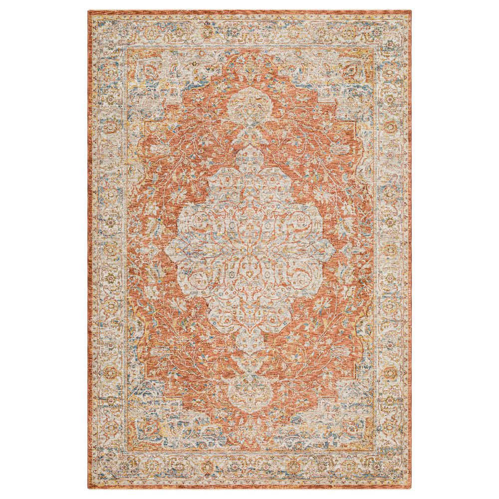 Surya Mona Lisa 9' x 12'2" Brick Red, Tan, Mustard, Dark Blue, Sage, Burgundy and Olive Area Rug