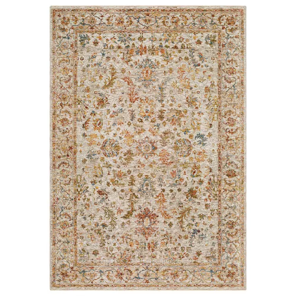 Surya Mona Lisa 12' x 15' Light Sage, Tan, Mustard, Brick Red, Dark Blue and Burgundy Area Rug