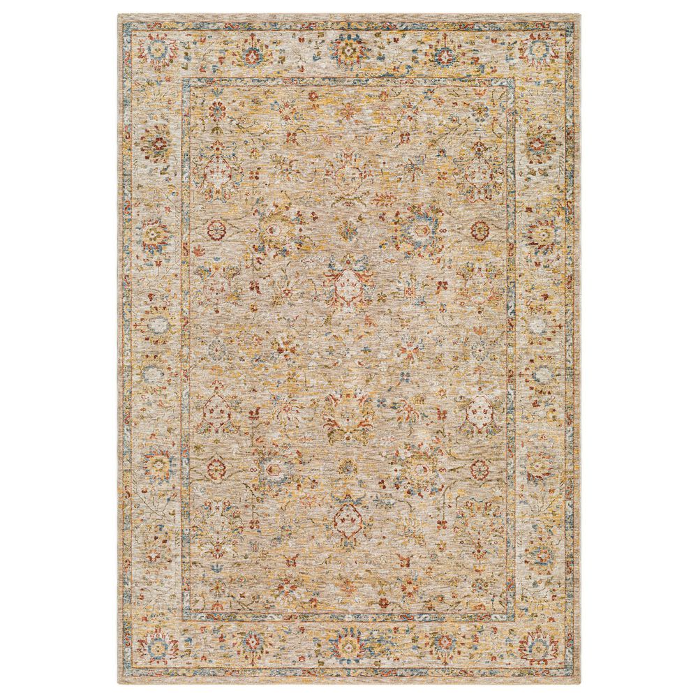 Surya Mona Lisa 10' x 14' Tan, Mustard, Olive, Sage, Brick Red, Dark Blue and Burgundy Area Rug