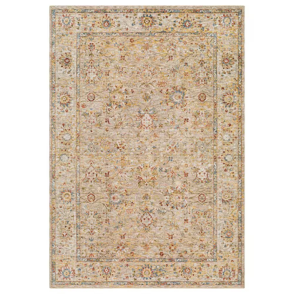 Surya Mona Lisa 12' x 15' Tan, Mustard, Olive, Sage, Brick Red, Dark Blue and Burgundy Area Rug
