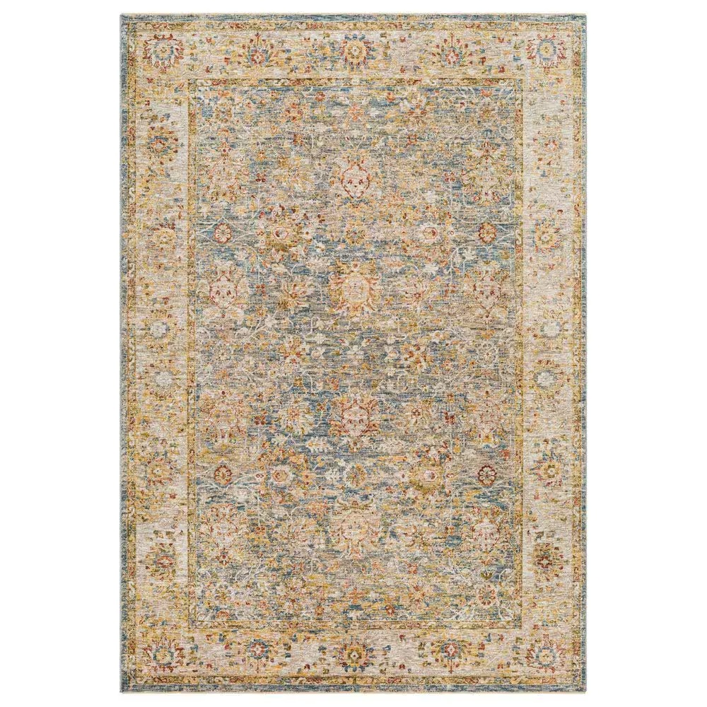 Surya Mona Lisa 12' x 15' Tan, Light Sage, Dark Blue, Mustard, Olive, Sage, Brick Red and Burgundy Area Rug