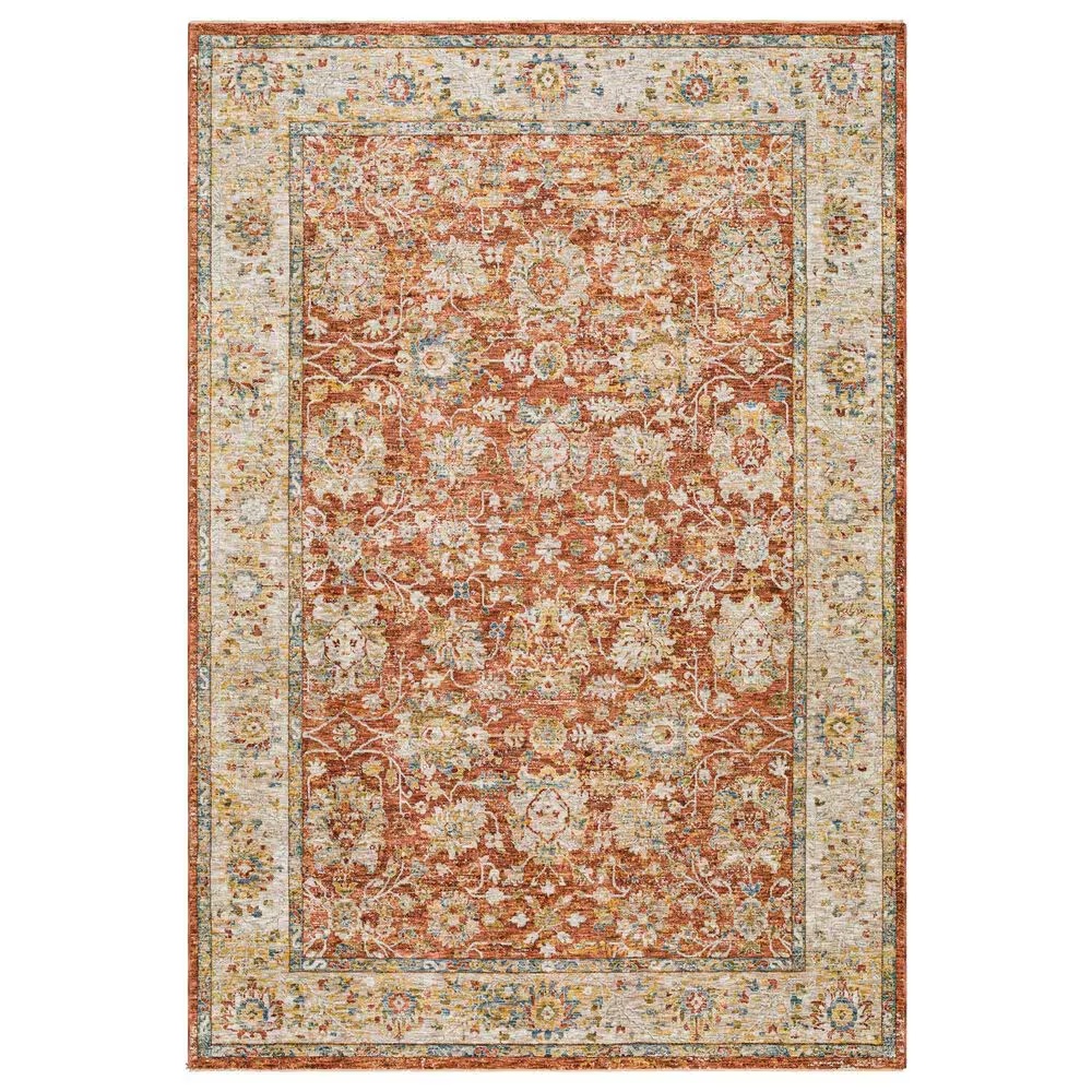 Surya Mona Lisa 12' x 15' Light Sage, Tan, Brick Red, Mustard, Dark Blue and Olive Area Rug