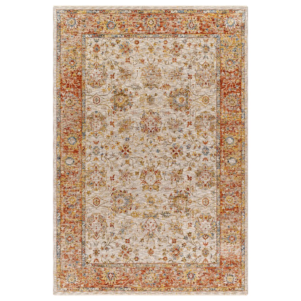 Surya Mona Lisa 2'7" x 10' Light Sage, Tan, Mustard, Brick Red, Burgundy, Olive and Dark Blue Runner