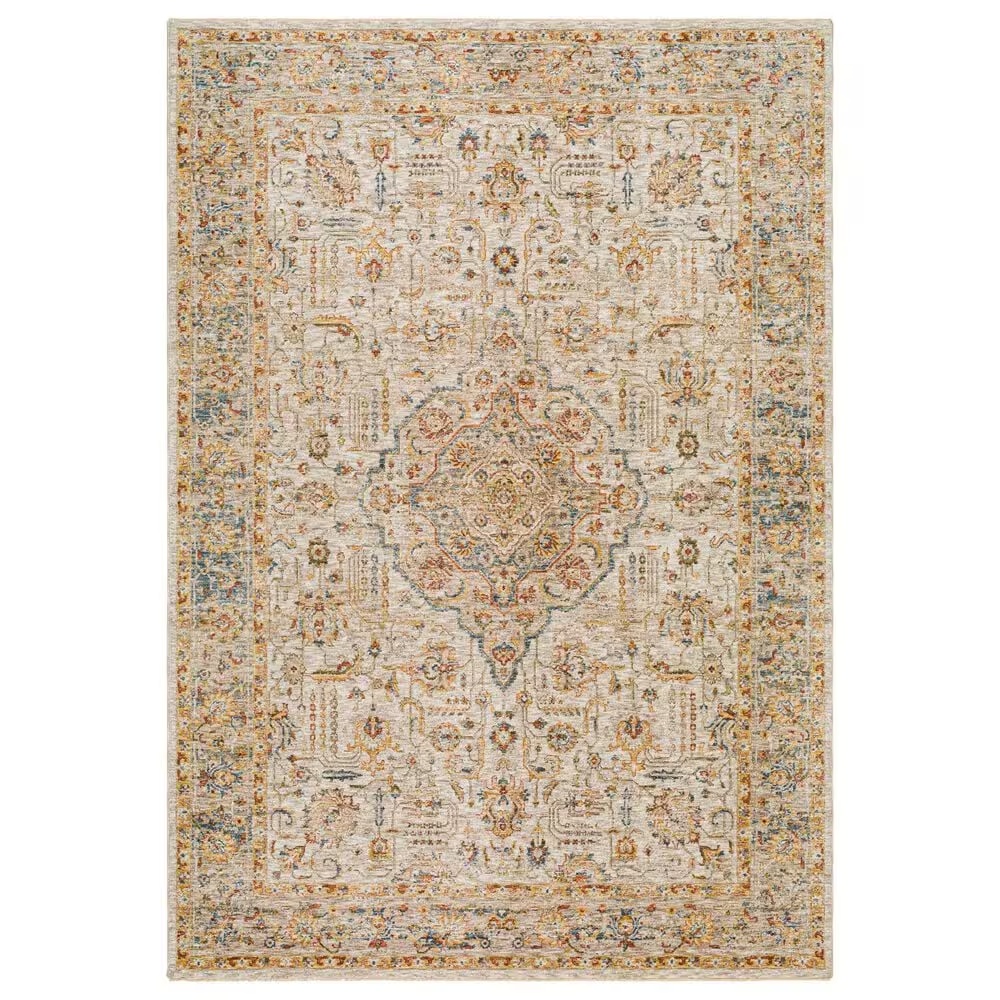 Surya Mona Lisa 10' x 14' Light Sage, Tan, Mustard, Olive, Brick Red, Dark Blue and Burgundy Area Rug