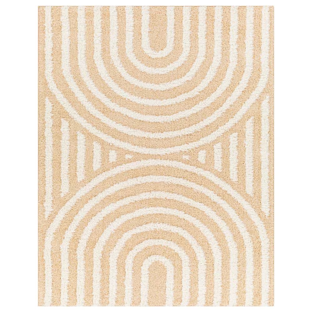 Surya Rodos RDO2331 6'7" x 9' Mustard and White Area Rug