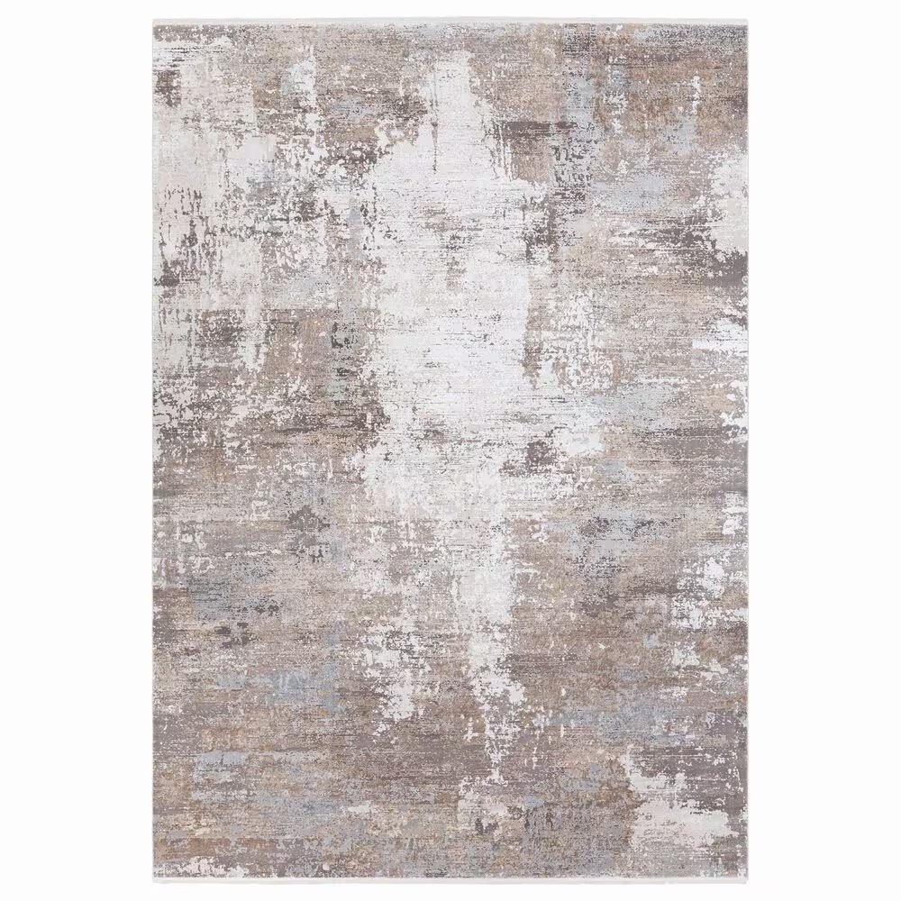 Surya Solar 10' x 14' Light Brown, Medium Gray, Charcoal and White Area Rug