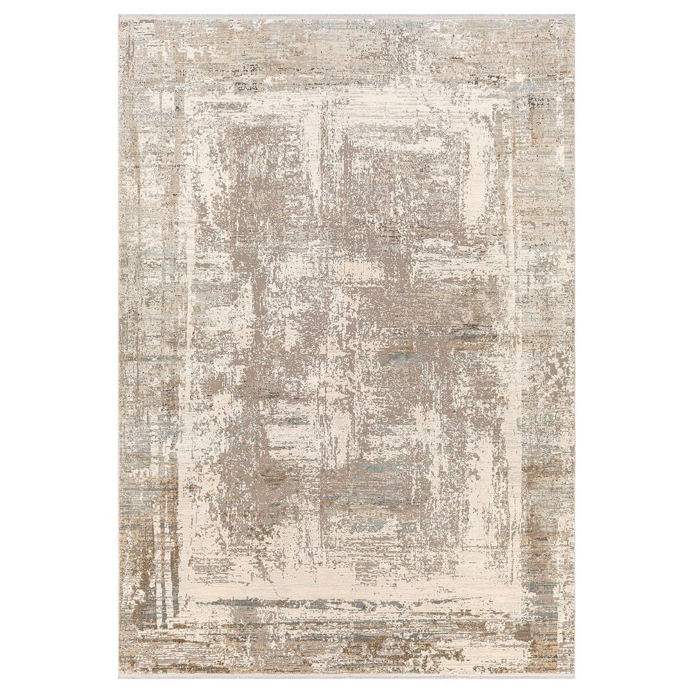 Surya Solar 10' x 14' Cream, Taupe, Gray, Medium Brown, Medium Gray, Tan and Light Gray Area Rug