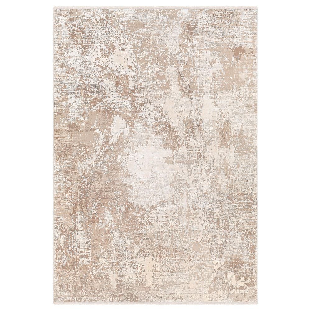 Surya Solar SOR2324 5' x 7'6" Ivory, Wheat, Taupe, Cream and Tan Area Rug
