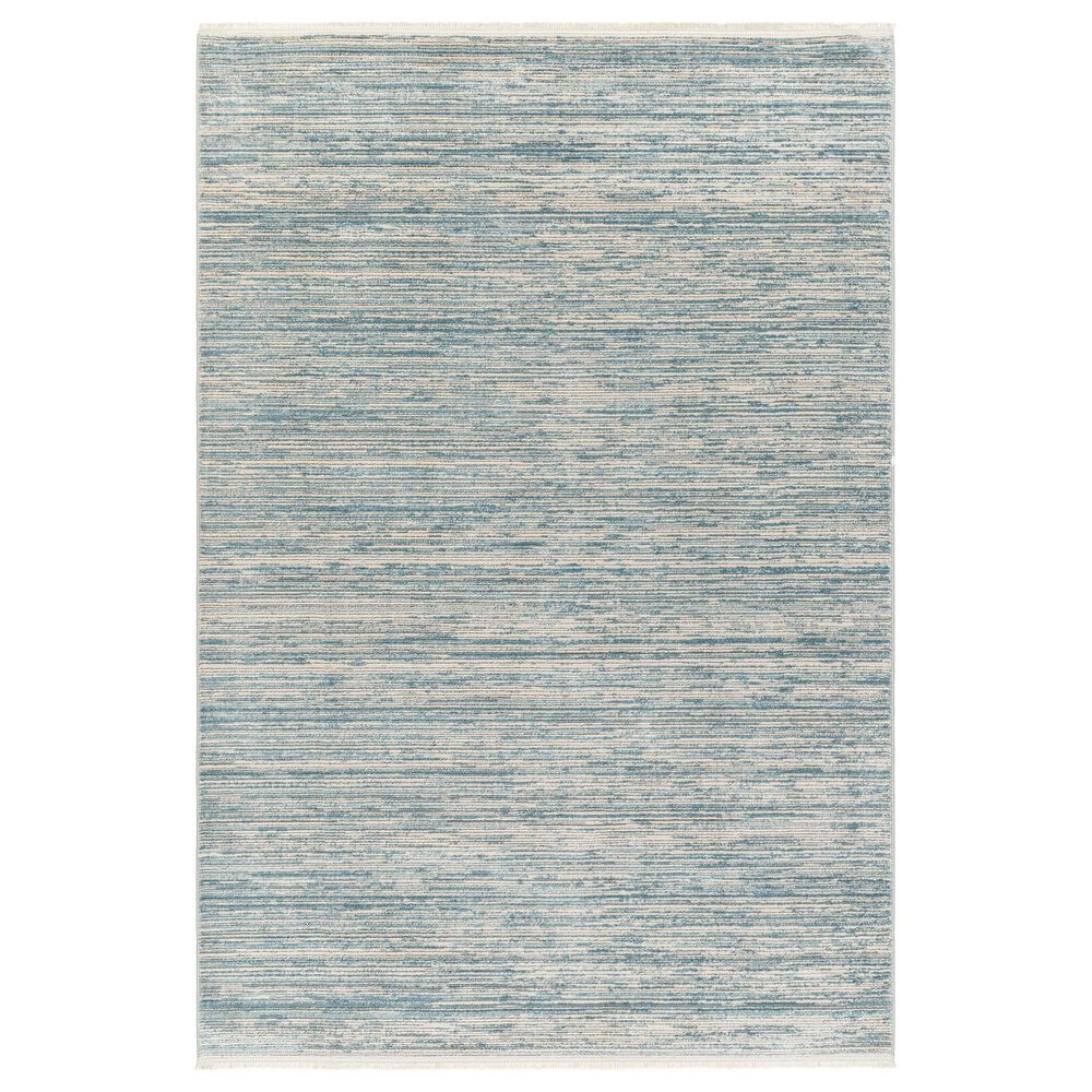 Surya Masha Striped 2' x 3' Cream, Denim and Gray Area Rug