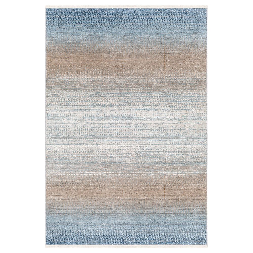 Surya Masha 9'2" x 12' Denim, Gray, Light Brown, Ivory, Cream and Dark Blue Area Rug