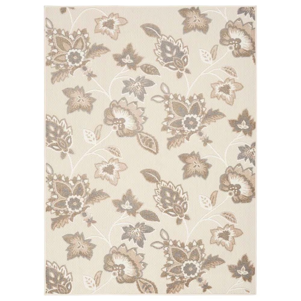 Nourison Aloha ALH31 3'6" x 5'6" Beige Indoor/Outdoor Area Rug