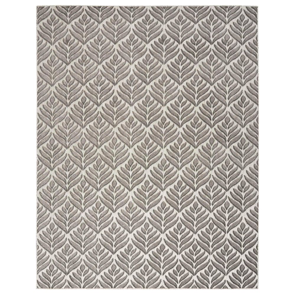 Nourison Aloha 5'3" x 7'5" Charcoal Indoor/Outdoor Area Rug
