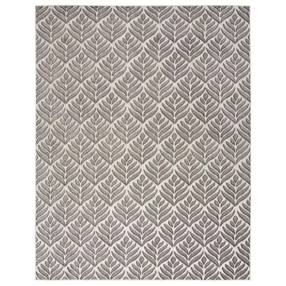 Nourison Aloha 6' x 9' Charcoal Indoor/Outdoor Area Rug