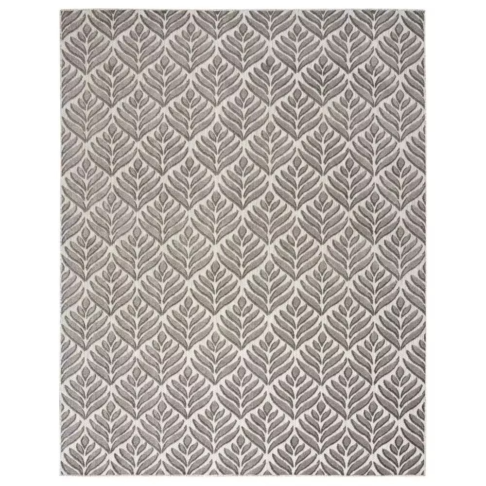 Nourison Aloha 7' x 10' Charcoal Indoor/Outdoor Area Rug