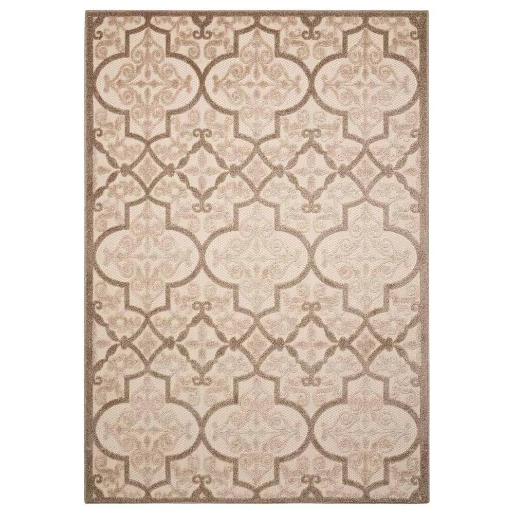 Nourison Aloha 3'6" x 5'6" Cream Indoor/Outdoor Area Rug